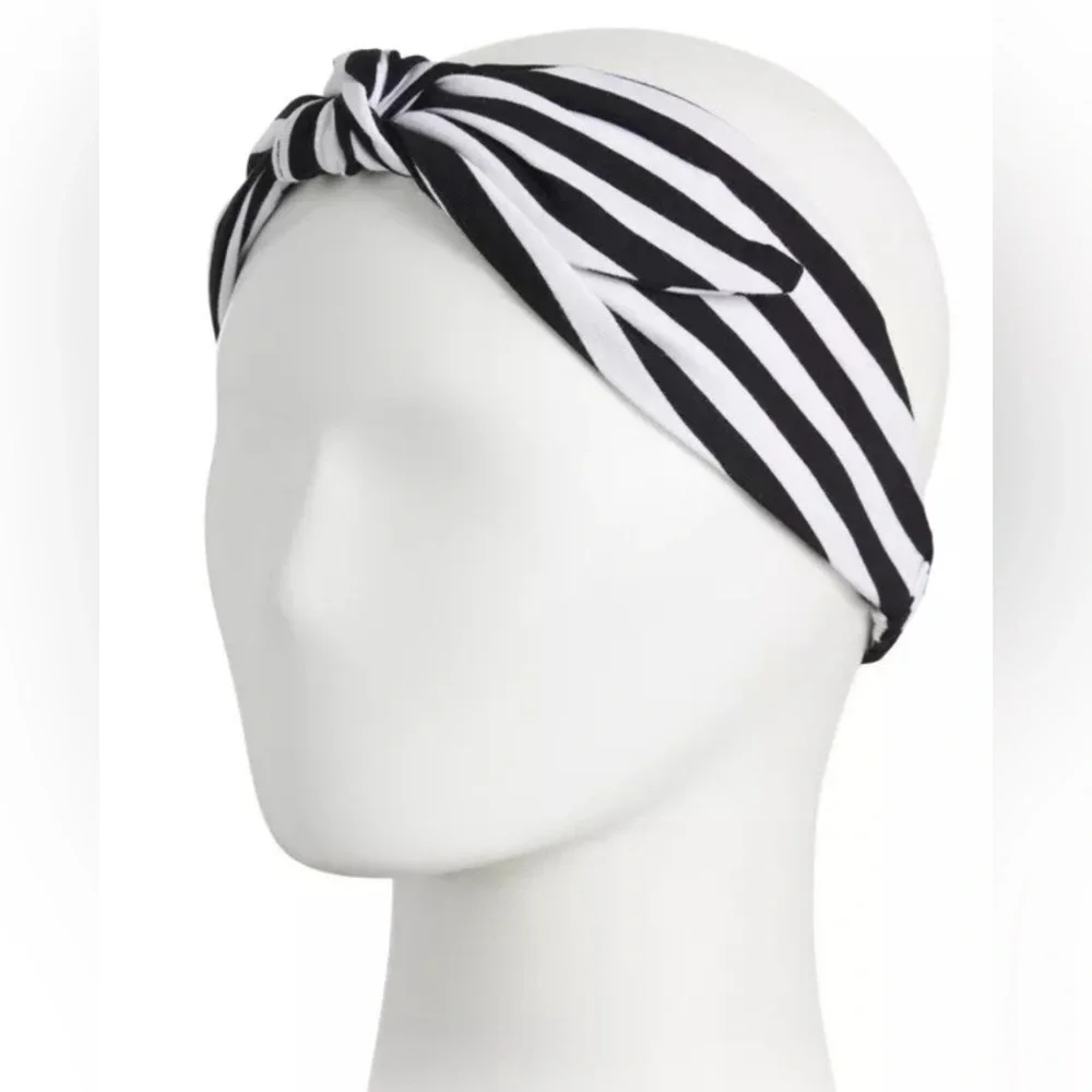 NWT LELE SADOUGHI SET‎ of 2 Betty Headbands Black & White LSHA376BW One Size